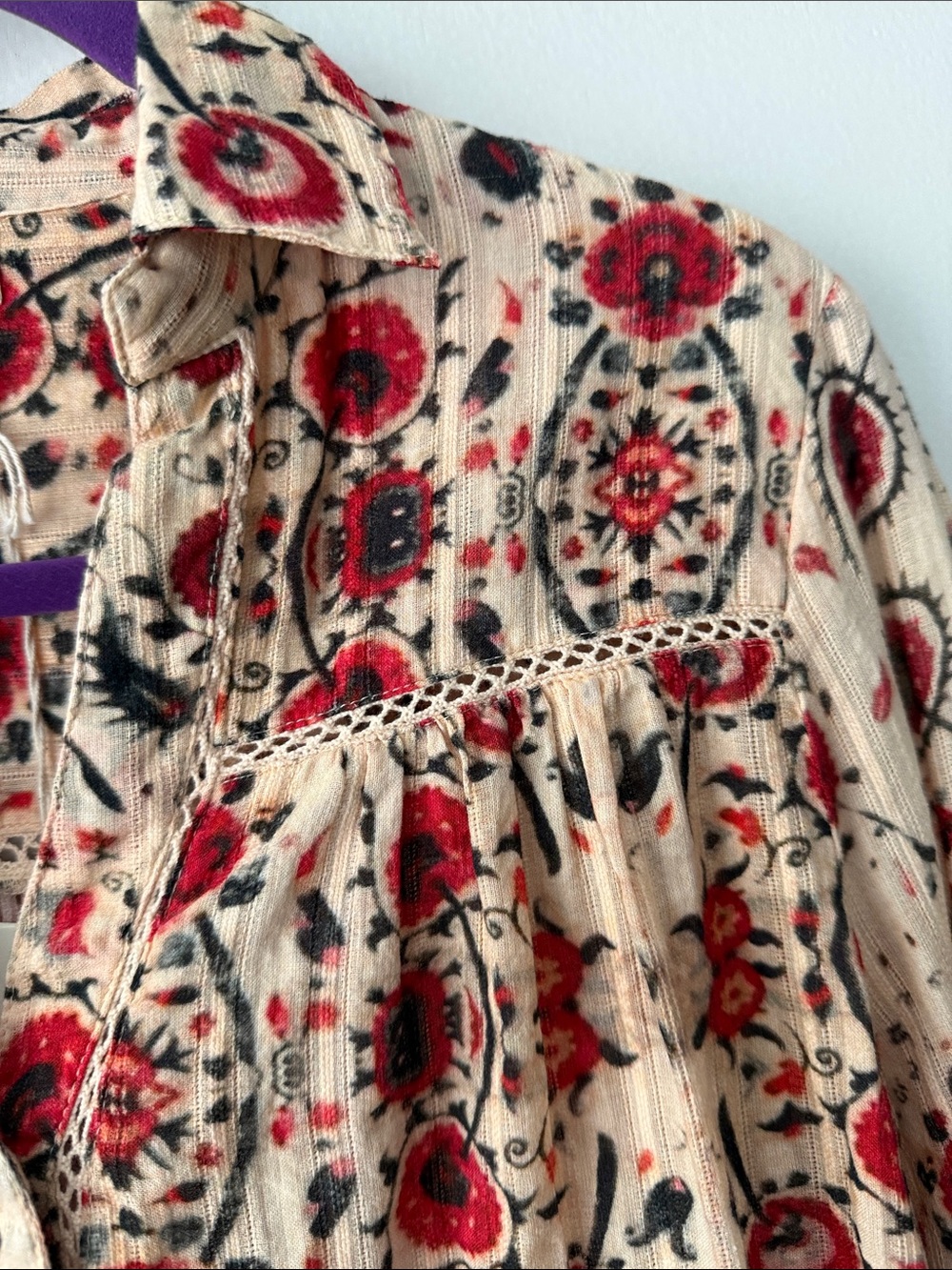 NEW MAISON HOTEL amrit blouse in coquelicot coquillage - Picture 3 of 6
